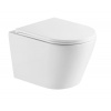 KIELLE NEFIA 53cm WC závesné Vortex Rimless+, so sedadlom SoftClose, biela, 30127010-SET1