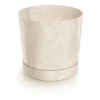 PROSPERPLAST Kvetináč TUBO P BETON EFFECT 23,9cm pískový