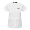 Karl Lagerfeld dámske tričko Fabric Mix biele Veľkosť: XS