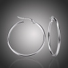 Victoria Filippi Stainless Steel Ocelové náušnice Noema - kruhy, chirurgická ocel, průměr 6 cm E18110-1/1 Stříbrná 6 cm