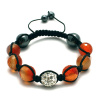 Shamballa náramok Karneol + Hematit