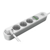 COLORWAY COLORWAY Prodlužovací napájecí přívod/ 4x Schuko/ 4x USB 5V / kabel 2m