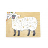 VIGA Montessori puzzle s úchytmi Ovca