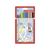 STABILO Pen 68 brush - prémiová fixka s variabilným hrotom - 12 ks v rôznych farbách