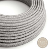 Textilný kábel Ultra Soft s ľanovou tkaninou Melange, 2 x 0.75mm, 1 meter