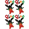 CUKROVÁ TLAČ jedlý obrázok na tortu Cukrová hmota BING KRÁLIK FLAP + MENO #9