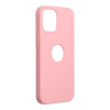 Kryt Forcell Silicone Case iPhone 12 mini ružový (with hole)