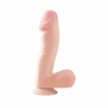 Dildo Basix Rubber Works 17 cm telovej farby