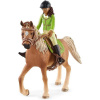Schleich Jazdkyňa Sarah s pohyblivými kĺbmi na koni