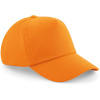 Beechfield Kšiltovka B 10B Original, 5 panelová, dětská COT53010B23599-orange Oranžová UNI
