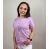 Unidress Zdravotnícke tričko Unidress- fonendoskop a srdce - Orchideová, S, Veľká potlač
