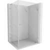 Mexen Lunar-B L pravý výklopný sprchový kút 85 x 70 cm, číre sklo, brúsená oceľ, 832L-085-070-97-00-P