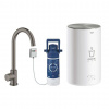 Grohe Red Drezový ventil Mono s ohrevom vody a filtráciou, zásobník M, kefovaný Hard Graphite 30085AL1-GR