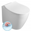 Isvea SENTIMENTI stojace WC, Rimless, 36x52 cm, biela (SmartFixPlus) spodný/zadný odpad SPH 10SM10004SV