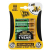 JCB RTU NiMH AA/R06, min.2400mAh, přednabitá, blistr 4 ks JCB-HR62600RC-4B