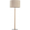 TK Lighting Deva Nature stojaca lampa 1x15 W čierna-sivá-drevo-béžová 5199