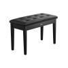 Duet Piano Keyboard Bench Storage Čalúnené sedadlo Drevený toaletný stolík pre knižnicu
