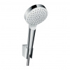 Hansgrohe Crometta - Sprchový set 1jet EcoSmart 9 l/min s hadicou 1600 mm, biela/chróm 26569400