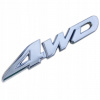3D Metal strieborný 4WD Logo s písmenami odznak sám