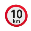 Označenie max. rýchlosti 10 km/h, Ø 20 cm, reflexná fólia I. triedy