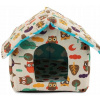 Verk 19004 Domček pre psa, mačku 38 × 35 × 33 cm sovy farebné