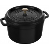 Staub Liatinový vysoký hrniec s pokrievkou Cocotte, Ø 24 cm / 4,8 l, čierna 12502423