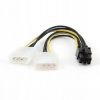 Gembird CC-PSU-6 Kabel napájecí interní 1x 5,25``(F) - 1x 5,25``(M) + PCI Express 6pin