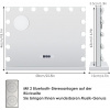 Kozmetické zrkadlo s Bluetooth, zrkadlo Hollywood s dotykovým ovládaním.