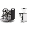 Rocket Espresso Mozzafiato FAST V, black + Rocket Espresso GIANNINO, chrome/black