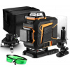 Krížový laser 4D 360° zelený
