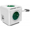 Cubenest Powercube Extended USB PD 20W, A+C, 4× zásuvka, 1,5m, bílá/zelená, dětská pojistka, uzemnění, dok, 10A/250V PC420GN