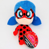 Orbico Miraculous: Lienka Čierny kocúr, plyš Lady Bug červená