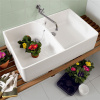 VILLEROY & BOCH O.novo keramický dvojdrez s prepadom, 895 x 500 x 220 mm, biela alpská, s povrchom CeramicPlus, 633200R1