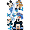 CUKROVÁ TLAČ jedlý obrázok na tortu Cukrová hmota Myšiak Mickey SADA + TEXT 4