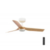 FARO Barcelona | FARO 33821-Stropný ventilátor MINI PUNT S hnedá/biela pr.90 cm + diaľkové ovládanie | FA33821