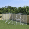 VidaXL Vonkajšia ohrádka pre psa, 2x10x2 m, galvanizovaná oceľ