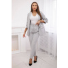 Fashionweek Talianska súprava elegantného saka s nohavicami K80172B Farba: Šedá, Veľkosť: Universal