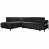 MID.YOU ROHOVÁ SEDACIA SÚPRAVA, textil, tmavosivá - Online Only obývacie izby - 001454003113