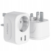 Napájací adaptér UK EU s USB-A a USB-C