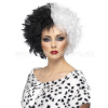 Parochňa - CRUELLA - čierno biela, kučeravá, dámska