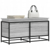 SKRINKA S KRYTOM SIVÝ DUB SONOMA 100X40X51,5 CM