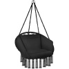 tectake 403203 závesné kreslo grazia - čierna