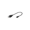 PREMIUMCORD Redukce USB 2.0 A - Micro B, kabel 20cm (F/M) kur-13