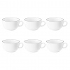 SELTMANN WEIDEN LIDO BLACK LINE 6 ks 350 ml - sada šálok na kávu z porcelánu s čiernou linkou