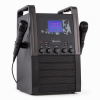 Auna KA8P-V2 BK, čierna, karaoke systém s CD prehrávačom, AUX, 2 mikrofóny (KS1-KA8B-V2 bk)