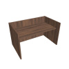 Exner Recepčný pult ASSIST 180, 187 x 80 (100) x 74 (100) cm, orech