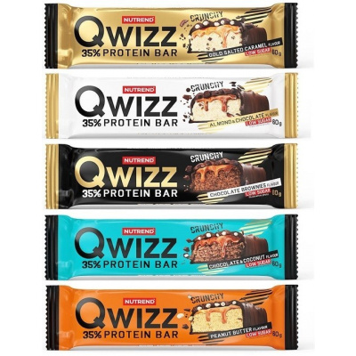 Nutrend Qwizz Protein Bar 60 g Príchuť: cookies and cream