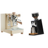 Lelit Bianca PL162T V3, gold + Eureka Mignon Zero 65 Speedy, CR black
