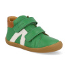 Barefoot detské členkové topánky Develab - Firststep Sneaker Green Nappa zelená