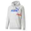 Pánska Mikina PUMA ESS+ LOGO POWER HOODIE FL 67419804 – Sivá